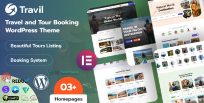Travil – Travel & Tour Booking WordPress Theme