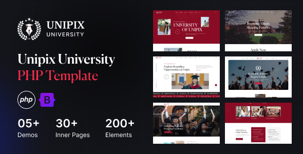 Unipix - University Education PHP Template Unipix - University Education PHP Template