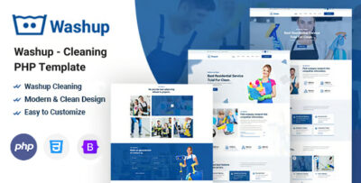 Washup - Cleaning Services PHP Template