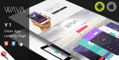 Wava App Landing Page