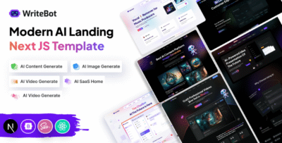 Writebot - AI Content Generator SaaS NextJs Template