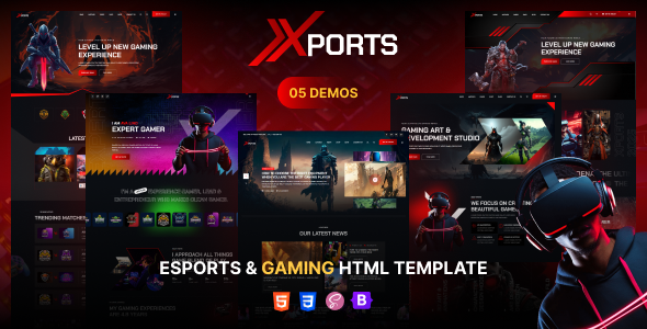 Xports - eSports and Gaming HTML Template Xports - eSports and Gaming HTML Template