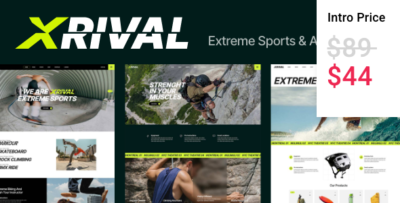 Xrival - Extreme Sports and Adventure WordPress Theme