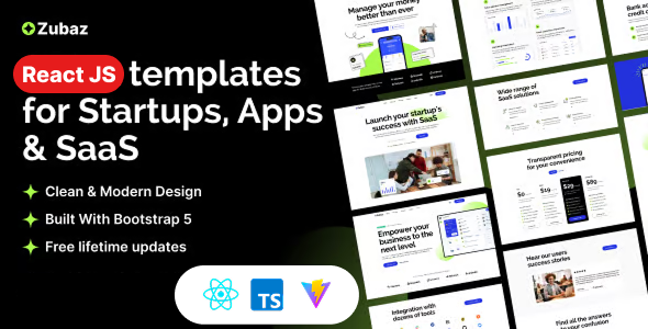 Zubaz - Startup & SaaS React Js Tempalte Zubaz - Startup & SaaS React Js Tempalte