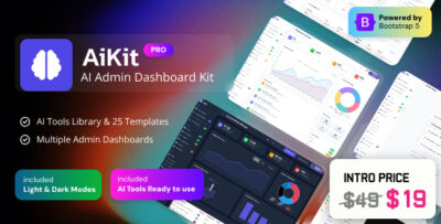 AIKIT Pro – Bootstrap 5 Artificial Intelligence Admin Dashboard