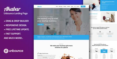 Akabar - Multi-Purpose Template with Unbounce Page Builder
