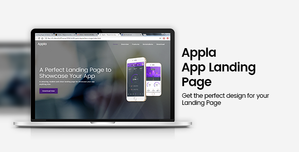 Appla Responsive App Landing Page Appla Responsive App Landing Page