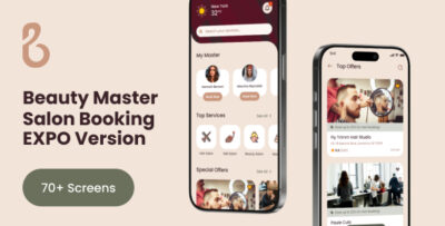 Beauty Master - React Native Expo Hair Salon App Template