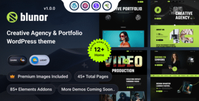 Blunor - Creative Agency & Portfolio WordPress Theme