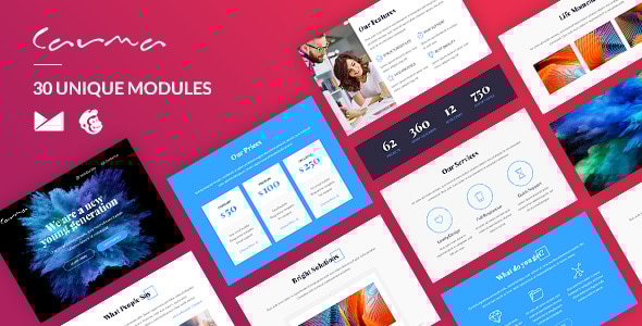 Carma Email-Template + Online Builder Carma Email-Template + Online Builder