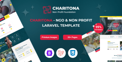Charitona - Charity & Nonprofit Laravel 12 Template