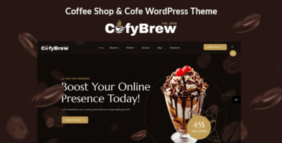 Cofybrew - Coffee Shop & Cofe WordPress Theme