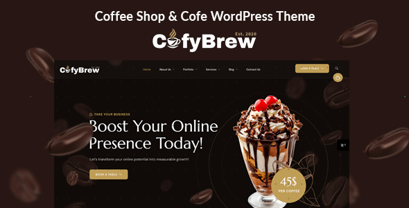 Cofybrew - Coffee Shop & Cofe WordPress Theme Cofybrew - Coffee Shop & Cofe WordPress Theme