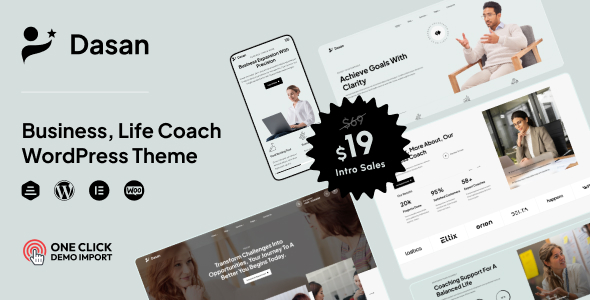 Dasan - Business, Life Coach & Mentor WordPress Theme Dasan - Business, Life Coach & Mentor WordPress Theme