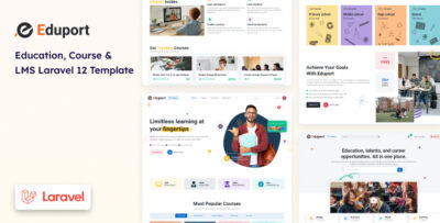 Eduport - Laravel 12 LMS, Education and Course Template