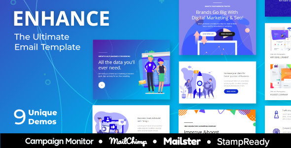 Enhance - Multipurpose Responsive Email Template for SEO and Digital Agency Enhance - Multipurpose Responsive Email Template for SEO and Digital Agency