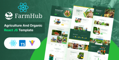 FarmHub - Agriculture Farming React js Template