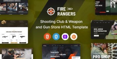 Fire Rangers - Shooting Range & Gun Club HTML Template