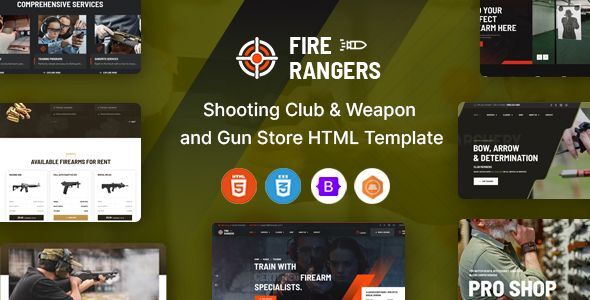 Fire Rangers - Shooting Range & Gun Club HTML Template Fire Rangers - Shooting Range & Gun Club HTML Template