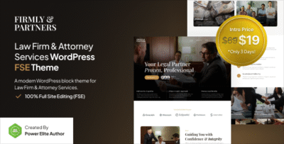 Firmly - Lawyer & Attorney FSE WordPress Theme