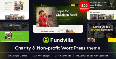 Fundvilla – Charity & Fundraising WordPress Theme