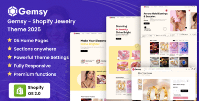 Gemsy - Shopify Jewelry Theme