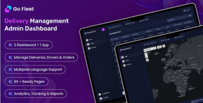 GoFleet - Complete Courier Delivery Management System with Web App, Admin Dashboard & Driver App