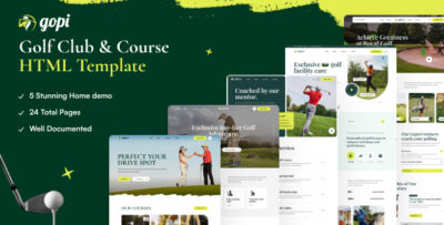Gopi - Golf Club & Course HTML Template