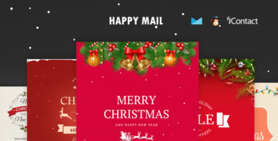 Happy Mail - Christmas Email Templates set + Online Access