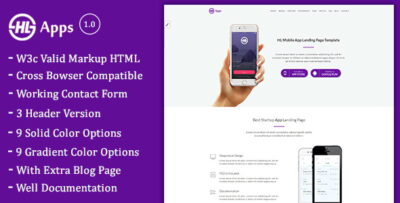 HL - App landing Page