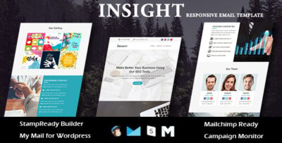 INSIGHT - Multipurpose Responsive Email Templates with Stamp Ready Builder Access