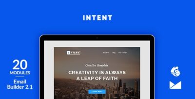 Intent Email Template + Online Emailbuilder 2.1
