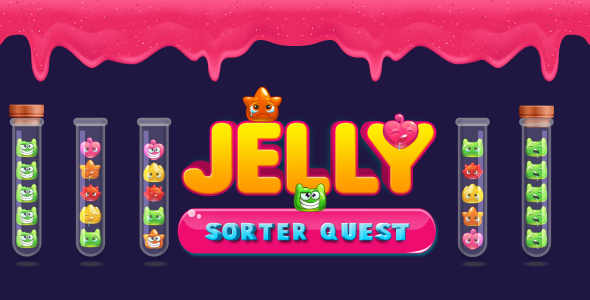 Jelly Sorter Quest - Unity 3D Puzzle Game with Admob Ads Jelly Sorter Quest - Unity 3D Puzzle Game with Admob Ads