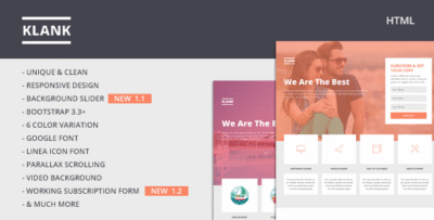 Klank | Multipurpose Landing Page With Bootstrap