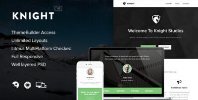 Knight - Responsive Email + Themebuilder Access