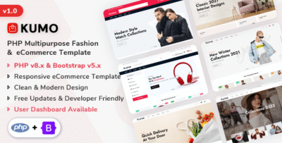 Kumo - PHP Multipurpose Fashion & eCommerce Template