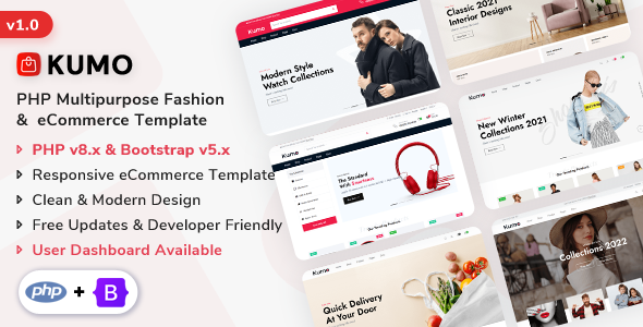 Kumo - PHP Multipurpose Fashion & eCommerce Template Kumo - PHP Multipurpose Fashion & eCommerce Template