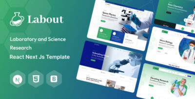 Labout – Laboratory & Research React Next Js Template