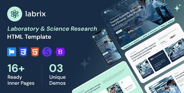 Labrix - Laboratory & Science Research HTML Template Labrix - Laboratory & Science Research HTML Template