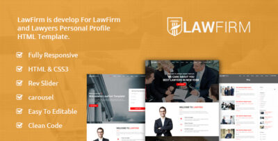 LawFirm - Responsive Landing HTML Template