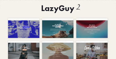 LazyGuy 2 - Personal Landing Page HTML Template for Everyone