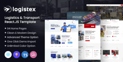 Logistex - Transport & Logistics ReactJS Template