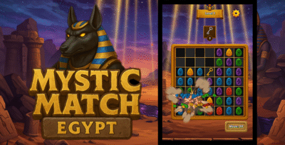 Mystic Match: Egypt - Puzzle - HTML Game - C3P Construct 3