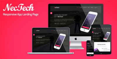 NecTech - Responsive App Landing Page