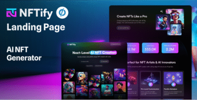 NFTify - AI NFT Generator Unbounce Template