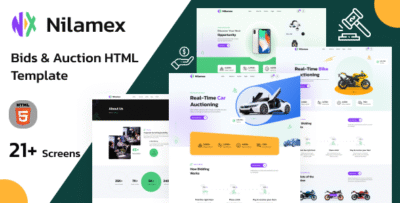 Nilamex - Online Bid & Auction HTML Template