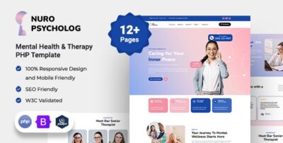 Nuro – Mental Health & Therapy PHP Template