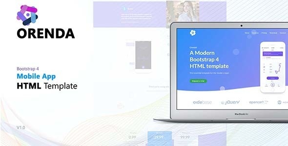 Orenda - App Landing Page Orenda - App Landing Page