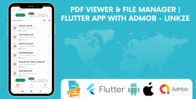 PDF Viewer & File Manager | Flutter App with AdMob - Linkze