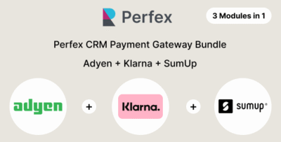 Perfex CRM Payment Gateway Bundle - Adyen, Klarna, SumUp